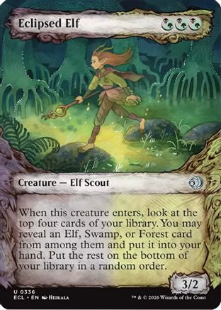 Eclipsed Elf (Showcase) (ECL-336) - Lorwyn Eclipsed