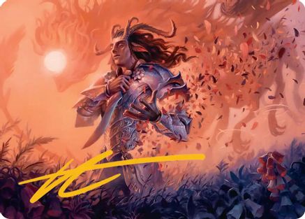 Rhys, the Evermore Art Card (Gold-Stamped Signature) (ASECL-004) - Art Series: Lorwyn Eclipsed