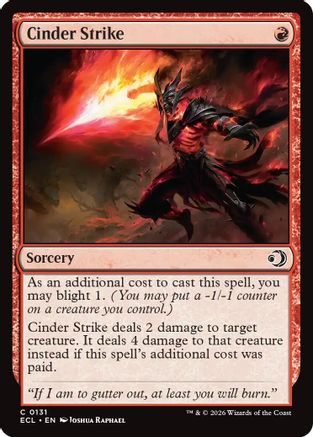 Cinder Strike (ECL-131) - Lorwyn Eclipsed Foil