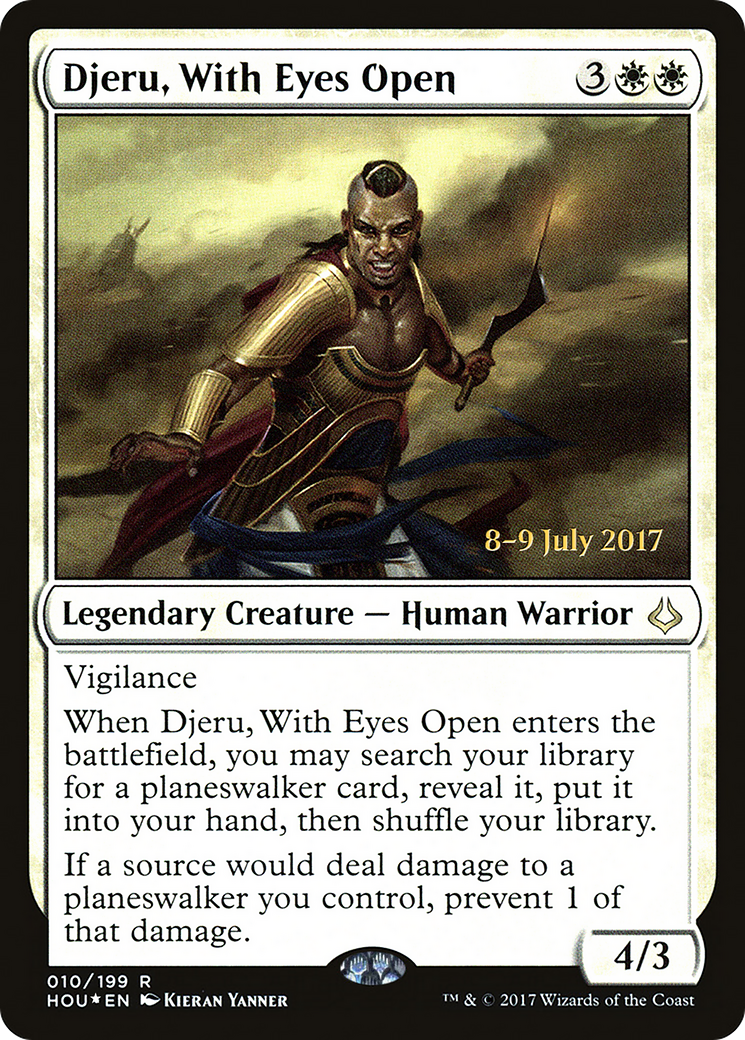 Djeru, With Eyes Open (PRE-010) - Hour of Devastation Promos Foil