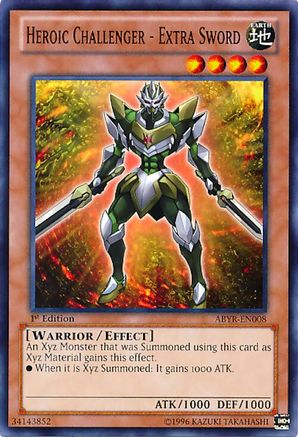 Heroic Challenger - Extra Sword (ABYR-EN008) - Abyss Rising 1st Edition