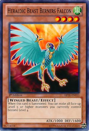 Heraldic Beast Berners Falcon (ABYR-EN013) - Abyss Rising 1st Edition