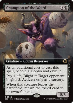 Champion of the Weird (Extended Art) (ECL-360) - Lorwyn Eclipsed