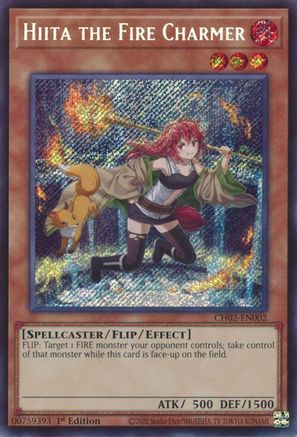 Hiita the Fire Charmer (CH02-EN002) - THE CHRONICLES DECK: Spirit Charmers (All-Foil Edition) 1st Edition