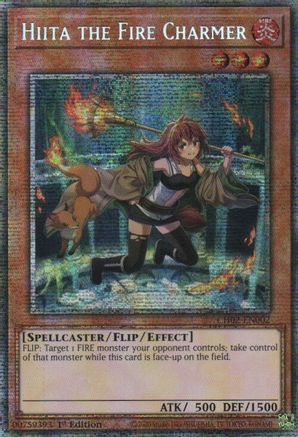Hiita the Fire Charmer (Starlight Rare) (CH02-EN002) - THE CHRONICLES DECK: Spirit Charmers (All-Foil Edition) 1st Edition