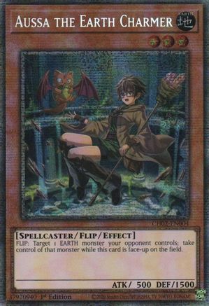Aussa the Earth Charmer (Starlight Rare (CH02-EN004) - THE CHRONICLES DECK: Spirit Charmers (All-Foil Edition) 1st Edition