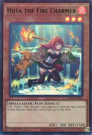 Hiita the Fire Charmer (Ultra Rare) (CH02-EN002) - THE CHRONICLES DECK: Spirit Charmers (All-Foil Edition) 1st Edition