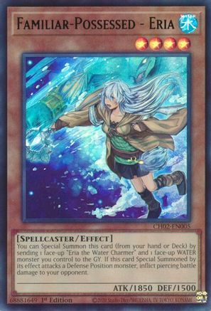 Familiar-Possessed - Eria (CH02-EN005) - THE CHRONICLES DECK: Spirit Charmers (All-Foil Edition) 1st Edition