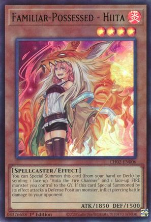 Familiar-Possessed - Hiita (CH02-EN006) - THE CHRONICLES DECK: Spirit Charmers (All-Foil Edition) 1st Edition