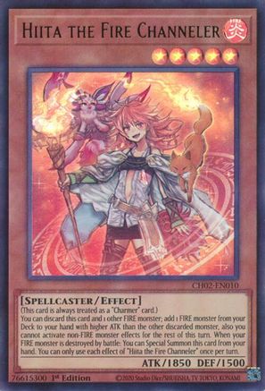 Hiita the Fire Channeler (CH02-EN010) - THE CHRONICLES DECK: Spirit Charmers (All-Foil Edition) 1st Edition