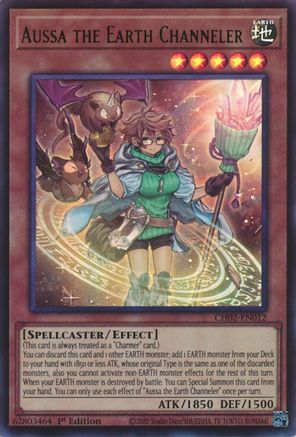 Aussa the Earth Channeler (CH02-EN012) - THE CHRONICLES DECK: Spirit Charmers (All-Foil Edition) 1st Edition