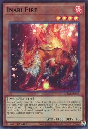 Inari Fire (CH02-EN014) - THE CHRONICLES DECK: Spirit Charmers (All-Foil Edition) 1st Edition