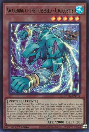 Awakening of the Possessed - Gagigobyte (CH02-EN017) - THE CHRONICLES DECK: Spirit Charmers (All-Foil Edition) 1st Edition