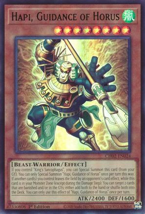 Hapi, Guidance of Horus (CH02-EN024) - THE CHRONICLES DECK: Spirit Charmers (All-Foil Edition) 1st Edition