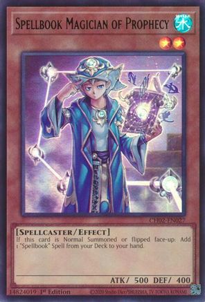 Spellbook Magician of Prophecy (CH02-EN027) - THE CHRONICLES DECK: Spirit Charmers (All-Foil Edition) 1st Edition