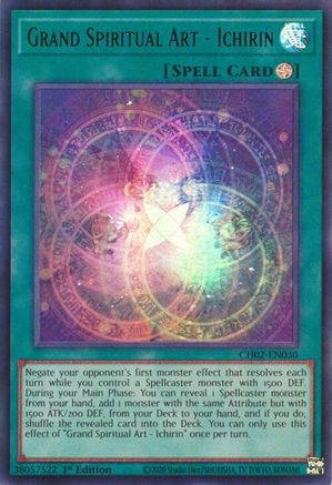 Grand Spiritual Art - Ichirin (CH02-EN030) - THE CHRONICLES DECK: Spirit Charmers (All-Foil Edition) 1st Edition