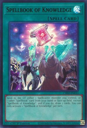 Spellbook of Knowledge (CH02-EN033) - THE CHRONICLES DECK: Spirit Charmers (All-Foil Edition) 1st Edition