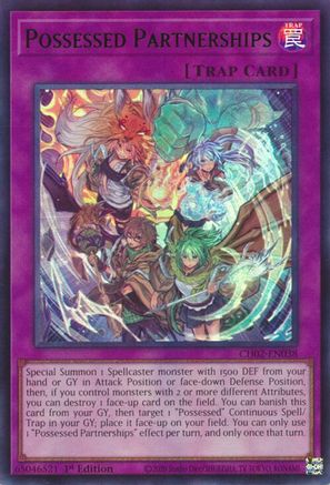 Possessed Partnerships (CH02-EN038) - THE CHRONICLES DECK: Spirit Charmers (All-Foil Edition) 1st Edition