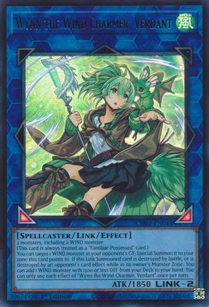 Wynn the Wind Charmer, Verdant (CH02-EN044) - THE CHRONICLES DECK: Spirit Charmers (All-Foil Edition) 1st Edition