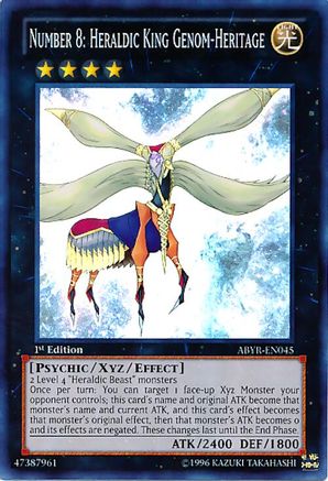 Number 8: Heraldic King Genom-Heritage (ABYR-EN045) - Abyss Rising Unlimited
