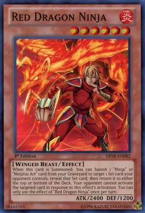 Red Dragon Ninja (ABYR-EN082) - Abyss Rising 1st Edition