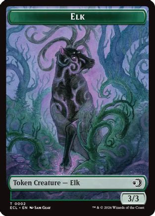 Elk // Mutavault Double-Sided Token (ECL-2 // 11) - Lorwyn Eclipsed