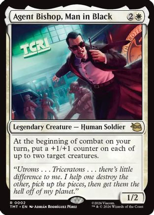 Agent Bishop, Man in Black (TMT-002) - Teenage Mutant Ninja Turtles