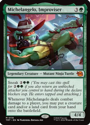 Michelangelo, Improviser (TMT-119) - Teenage Mutant Ninja Turtles