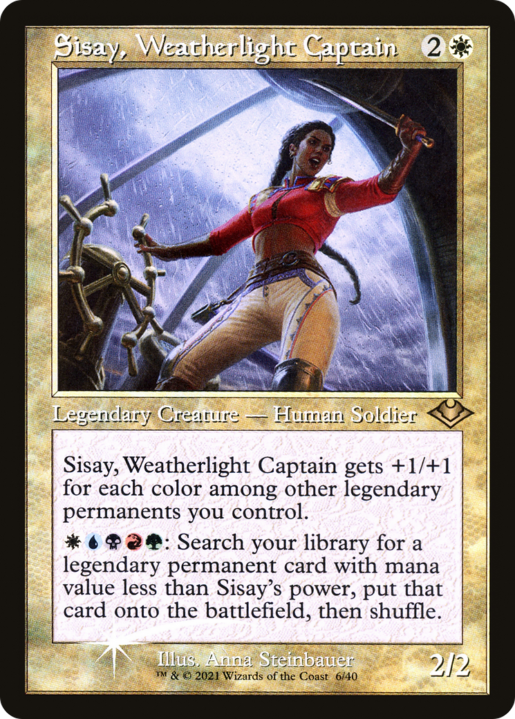 Sisay, Weatherlight Captain (Retro Frame) (MH1-006) - Modern Horizons 1 Timeshifts Foil