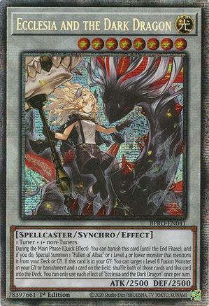 Ecclesia and the Dark Dragon (Starlight Rare) (BPRO-EN041) - Burst Protocol 1st Edition