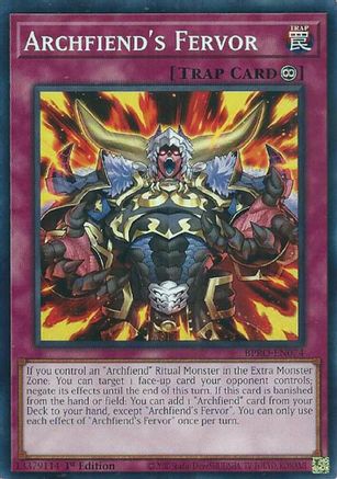 Archfiend's Fervor (BPRO-EN074) - Burst Protocol 1st Edition
