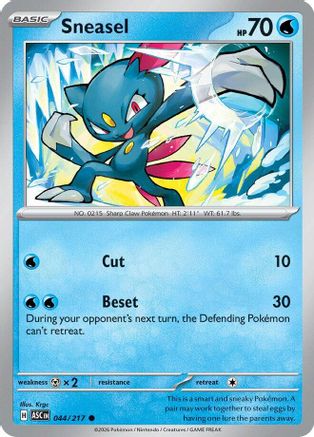 Sneasel 044  ME Ascended Heroes - Common