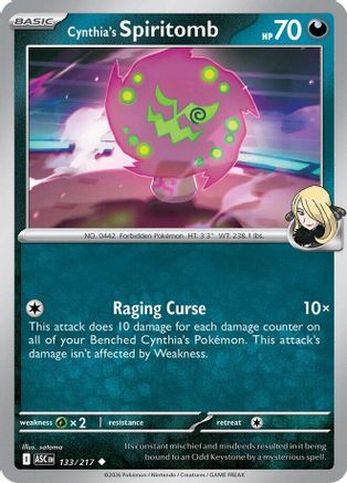 Cynthia's Spiritomb 133/217  ME Ascended Heroes - Uncommon