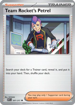 Team Rocket's Petrel 207  ME Ascended Heroes - Uncommon