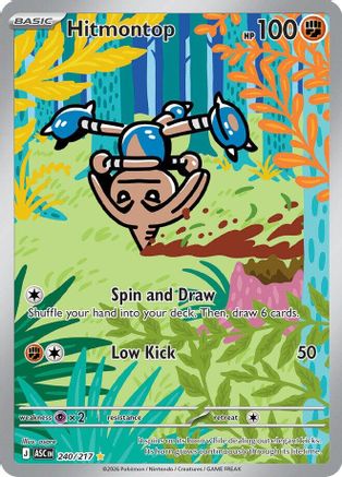 Hitmontop 240/217  - Holofoil ME Ascended Heroes - Illustration Rare