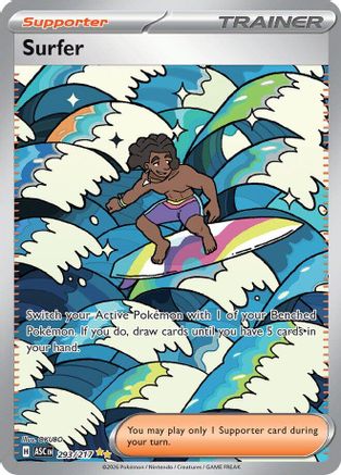Surfer 293/217  - Holofoil ME Ascended Heroes - Special Illustration Rare
