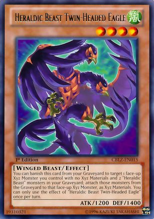 Heraldic Beast Twin-Headed Eagle (CBLZ-EN015) - Cosmo Blazer 1st Edition