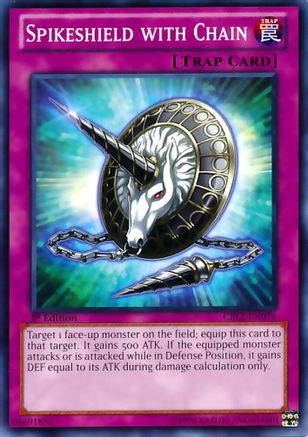 Spikeshield with Chain (CBLZ-EN076) - Cosmo Blazer 1st Edition