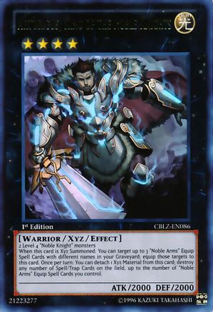Artorigus, King of the Noble Knights (CBLZ-EN086) - Cosmo Blazer 1st Edition