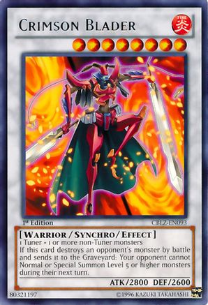 Crimson Blader (CBLZ-EN093) - Cosmo Blazer 1st Edition