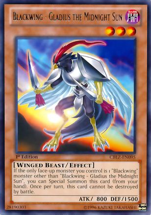 Blackwing - Gladius the Midnight Sun (CBLZ-EN095) - Cosmo Blazer 1st Edition