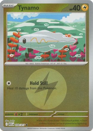 Tynamo (Energy Symbol Pattern) 059  - Reverse Holofoil ME Ascended Heroes - Common