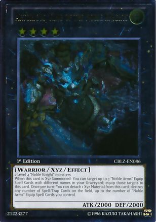 Artorigus, King of the Noble Knights (UTR) (CBLZ-EN086) - Cosmo Blazer 1st Edition