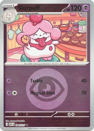 Slurpuff (Energy Symbol Pattern) 094/217  - Reverse Holofoil ME Ascended Heroes - Uncommon