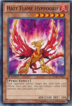 Hazy Flame Hyppogrif (SDOK-EN007) - Structure Deck: Onslaught of the Fire Kings 1st Edition