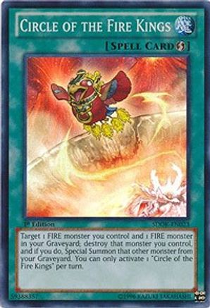 Circle of the Fire Kings (SDOK-EN023) - Structure Deck: Onslaught of the Fire Kings 1st Edition