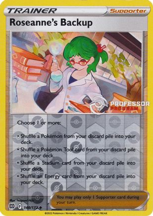 Roseanne's Backup 148  - Reverse Holofoil Professor Program Promos - Uncommon