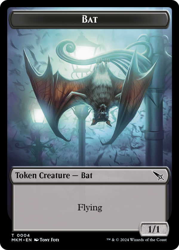 Bat (TMKM-004) - Murders at Karlov Manor Tokens Foil