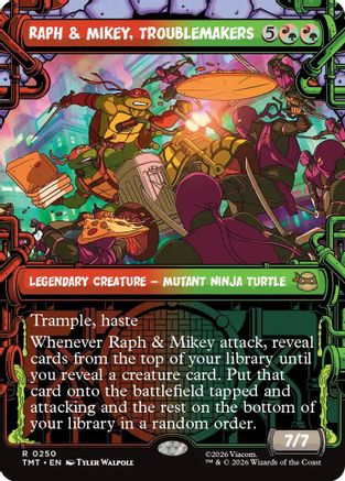 Raph & Mikey, Troublemakers (Showcase) (TMT-250) - Teenage Mutant Ninja Turtles