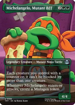 Michelangelo, Mutant BFF (Borderless) (TMT-198) - Teenage Mutant Ninja Turtles